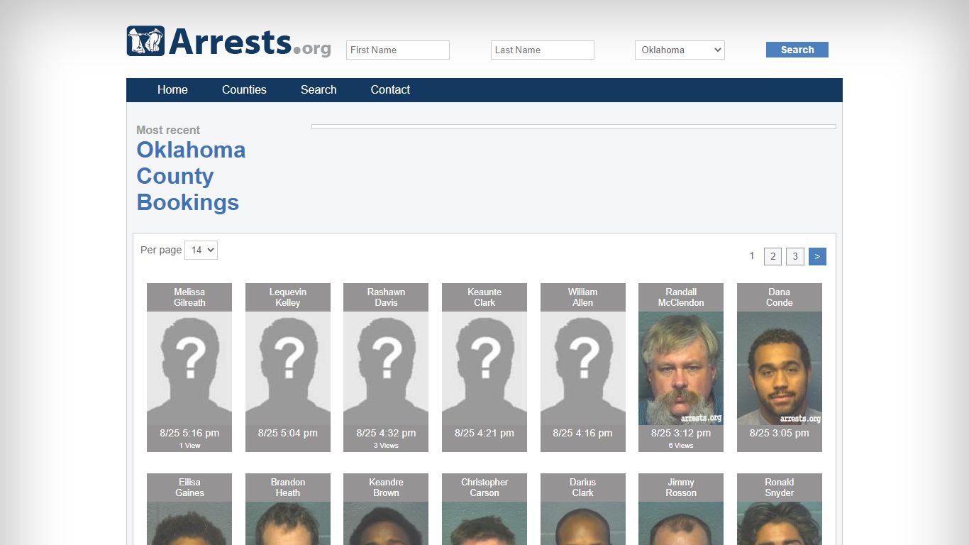 Oklahoma County Arrests and Inmate Search